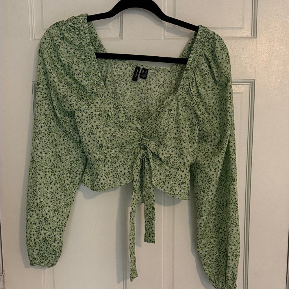 Vero Moda Green Floral Blouse